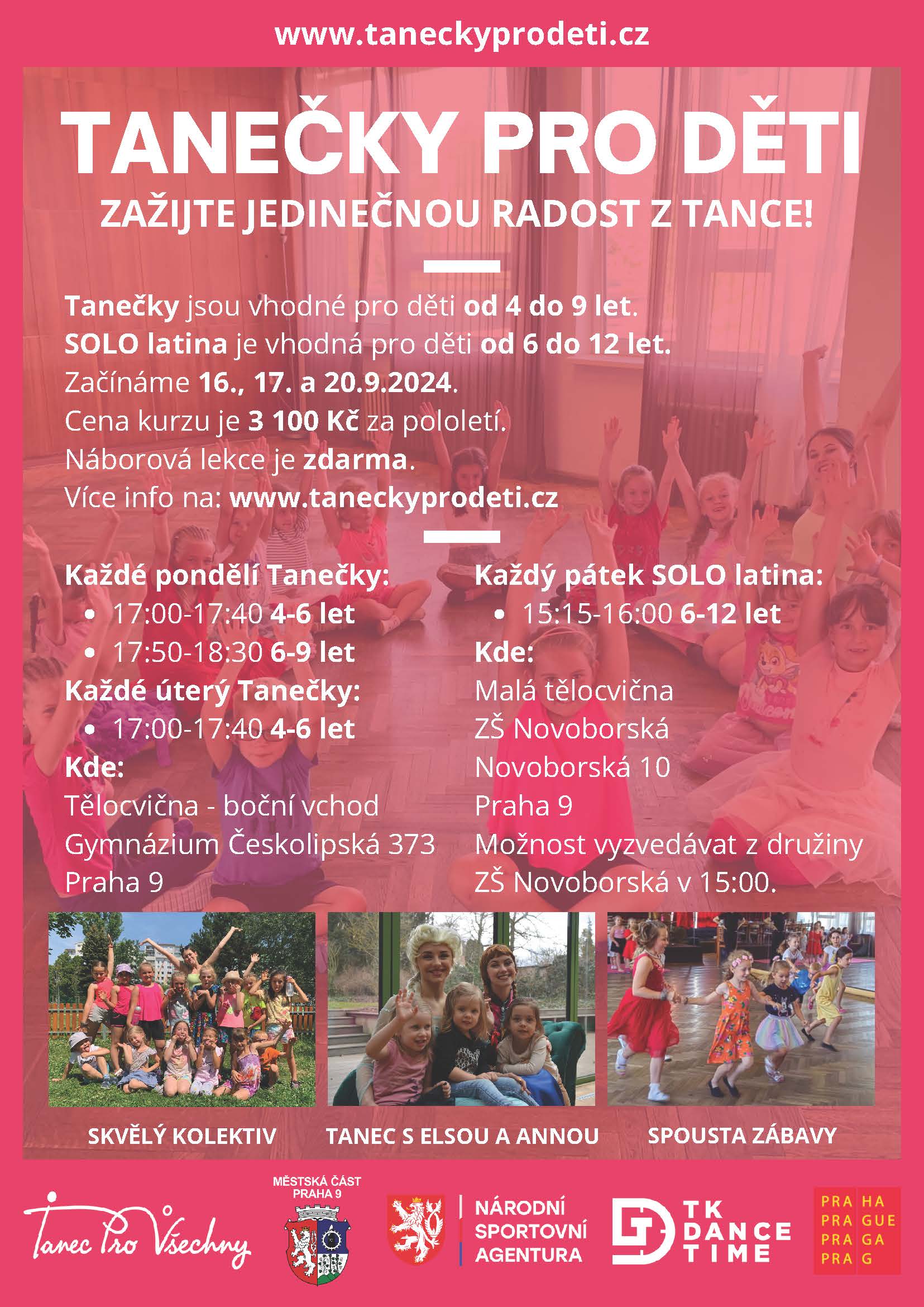 Tanečky pro děti Praha 2024