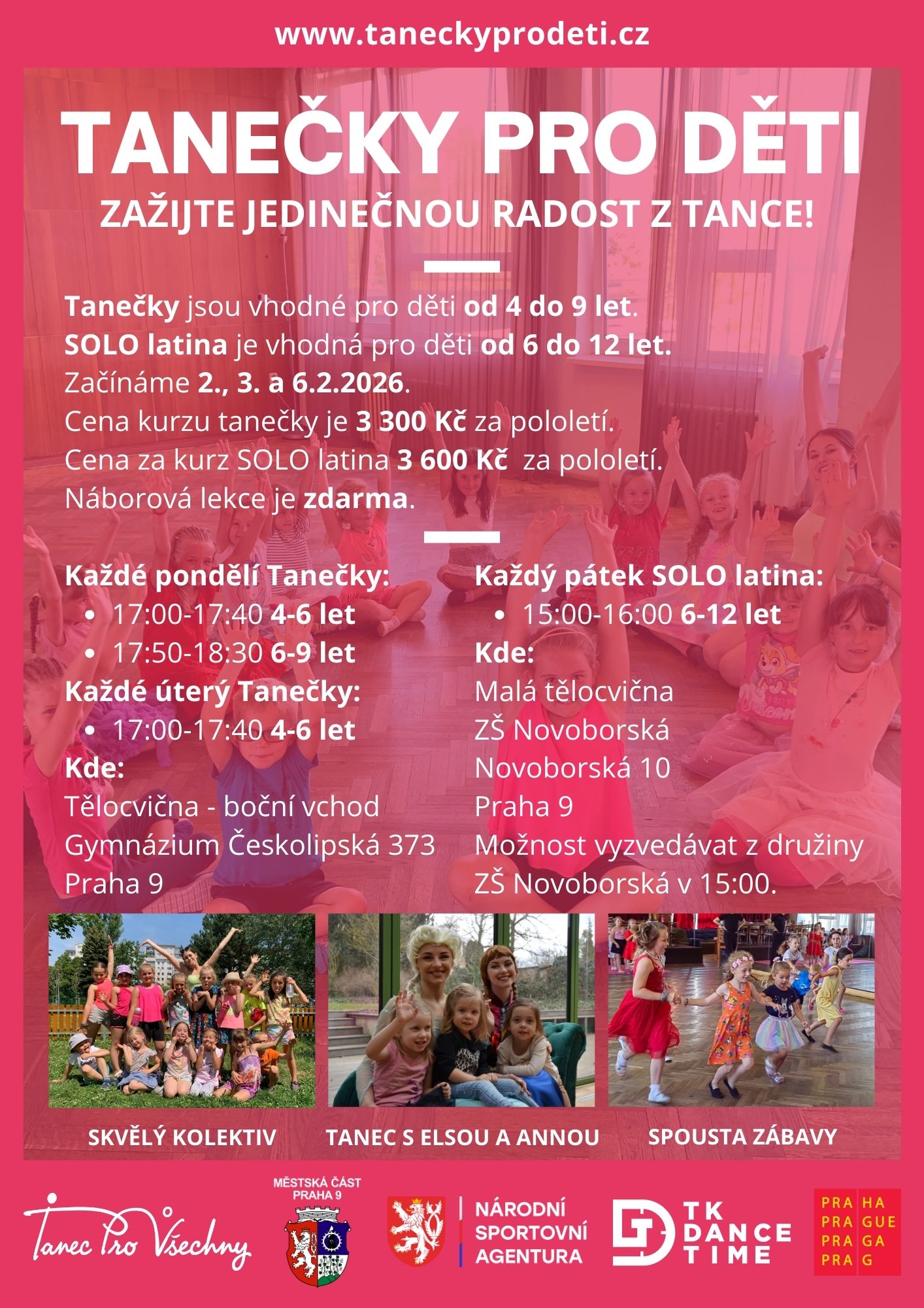 TANEČKY PRO DĚTI září 2025