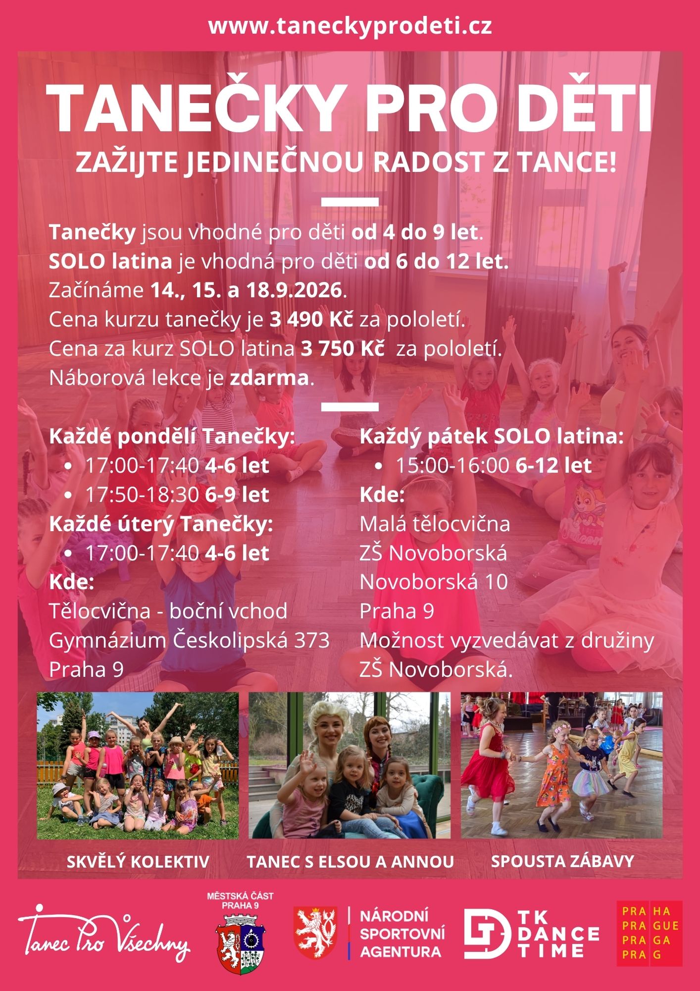 TANEČKY PRO DĚTI září 2026