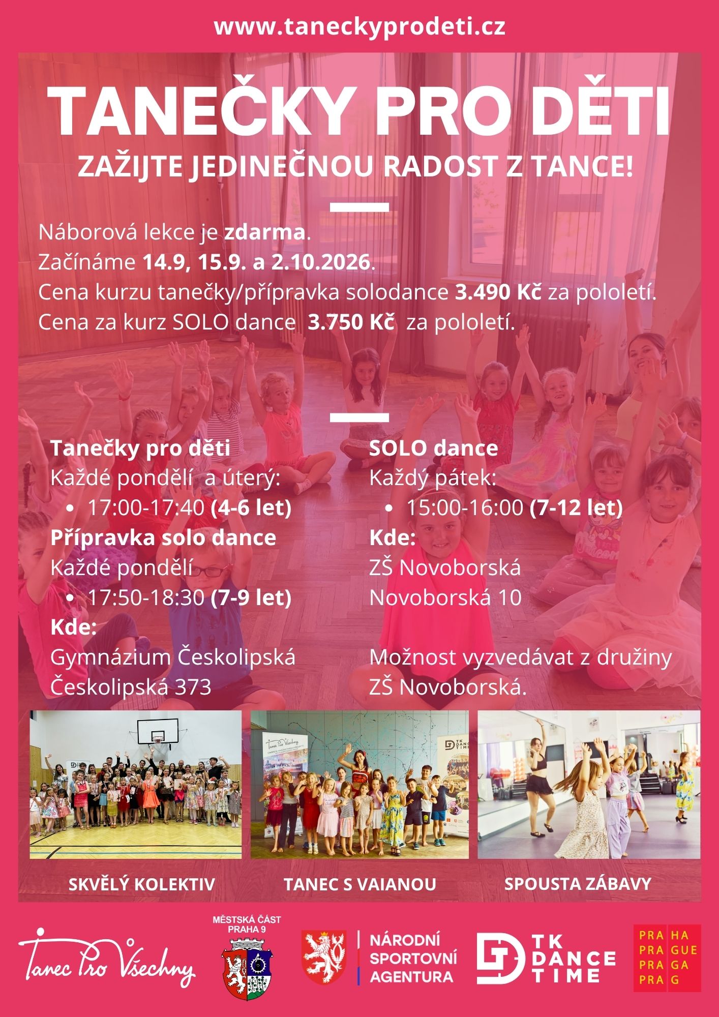 Leták tanečky, olodance 2026